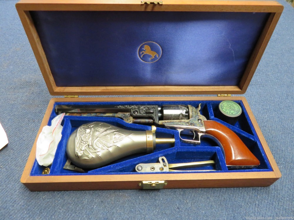 COLT 2ND GENERATION MODEL 1851 NAVY REVOLVER W/ CASE & ACCESSORIES-img-10