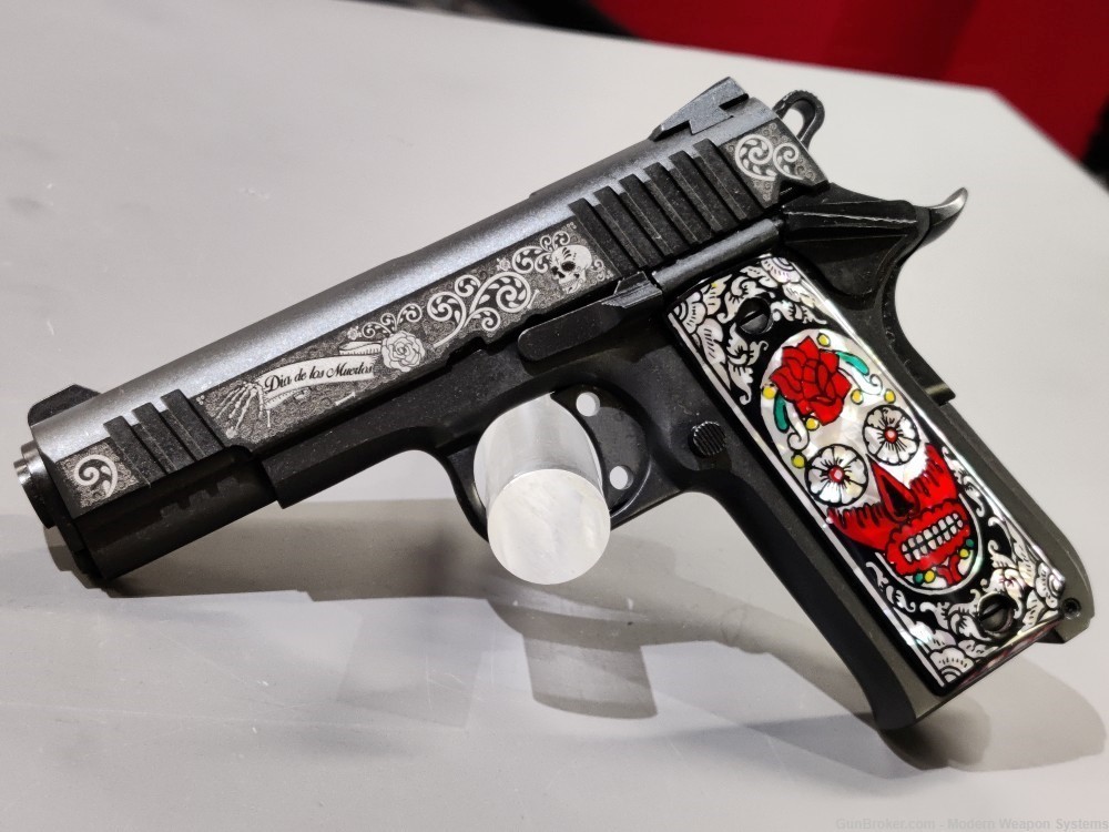 ARMSCOR 1911 BABY ROCK ENGRAVED ARMSCOR DAY OF THE DEAD DOTD-img-0