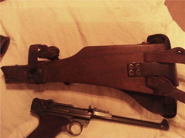 1914 dated DWM Artillery-WW2 German Luger-9mm w/drum mag32 shot-img-3
