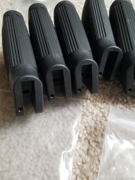 AR-15 Rifle Pistol Grip with Molded Finger Grooves, New, Black in color-img-13