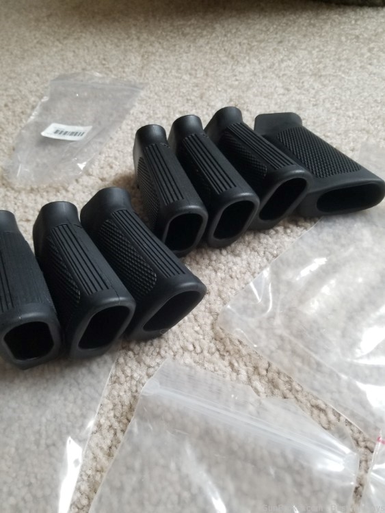 AR-15 Rifle Pistol Grip with Molded Finger Grooves, New, Black in color-img-9