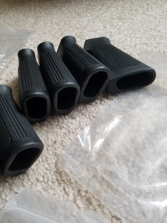 AR-15 Rifle Pistol Grip with Molded Finger Grooves, New, Black in color-img-11