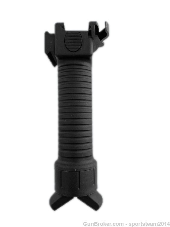 AR15 QD Release+ ForeGrip Grip+SteelLeg Bipod+SideRail 4in1 Grip-img-5