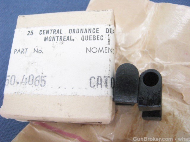 2 New Canadian L1A1 bayonet catch catches in box-img-2