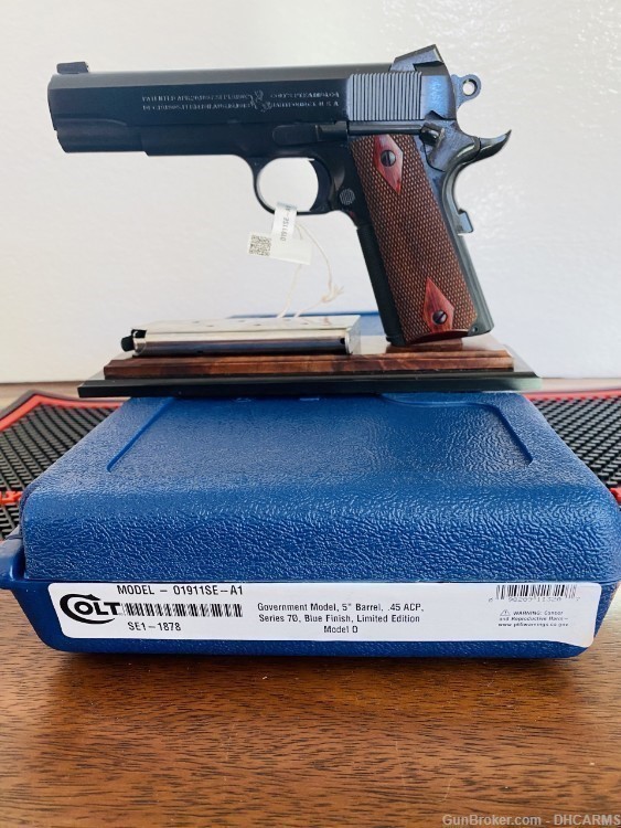 COLT GOVERNMENT .45ACP 5" - SERIES 70 BLUED LMT EDITION - O1911SE-A1-img-0
