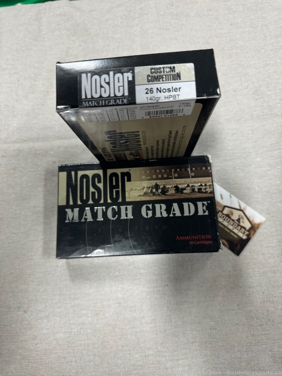 28 Nosler Trophy Grade 160 gr AB 40rds 2 boxes-img-0