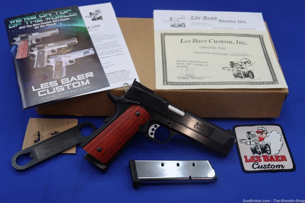 LES BAER MONOLITH HEAVY 1911 Pistol 45ACP 5" MATCH 1.5" Guarantee NEW -img-0