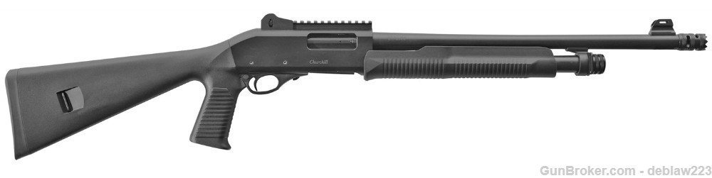 AKKAR Churchill 12 gauge Tactical Pump Shotgun 6+1 LayAway 1111380 EAA-img-0