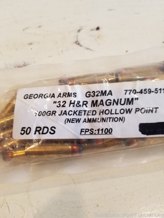 Georgia Arms 32 H&R Magnum 100 Gr Jacketed Hollow Point 50 Rds-img-1