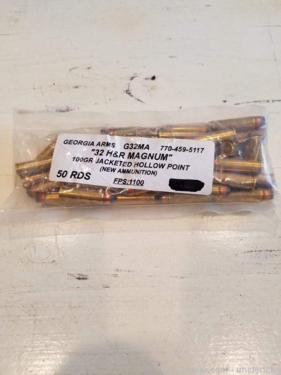 Georgia Arms 32 H&R Magnum 100 Gr Jacketed Hollow Point 50 Rds-img-0