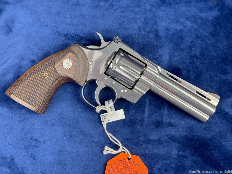 Colt Python Revolver .357 4.25" bbl SS NIB $0.01 start no reserve!-img-0