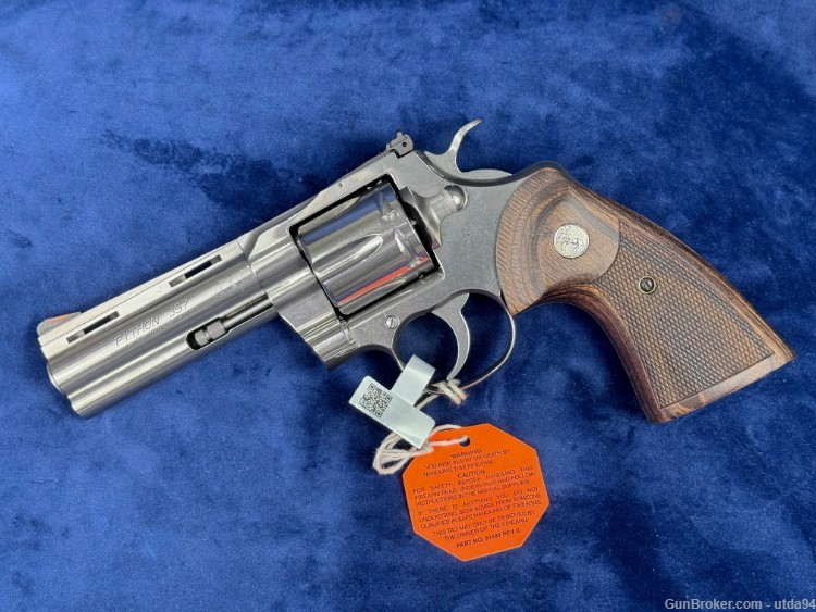 Colt Python Revolver .357 4.25" bbl SS NIB $0.01 start no reserve!-img-1