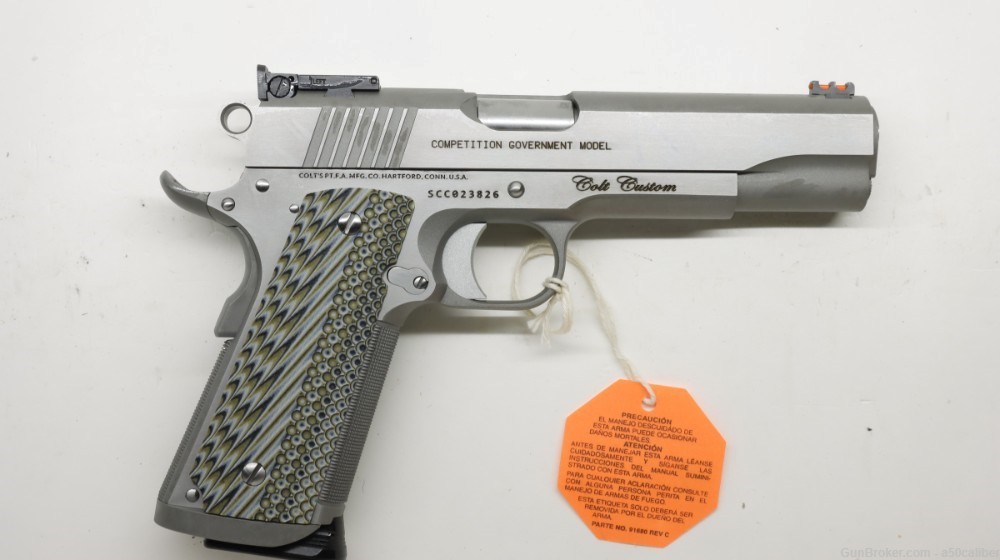 Colt 1911 Competition Stainless Custom Shop, 45 ACP o1070CS #23120264-img-0