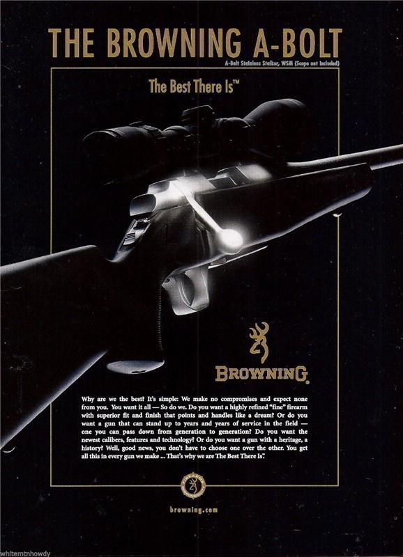 2003 BROWNING A-Bolt Rifle PRINT AD-img-0