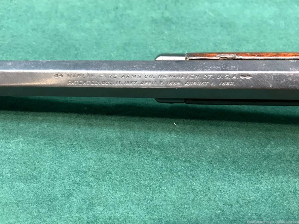 Marlin 1894 Octagon BBL Carbine 38WCF, 38-40, Born 1895 w/Brass and Dies-img-25
