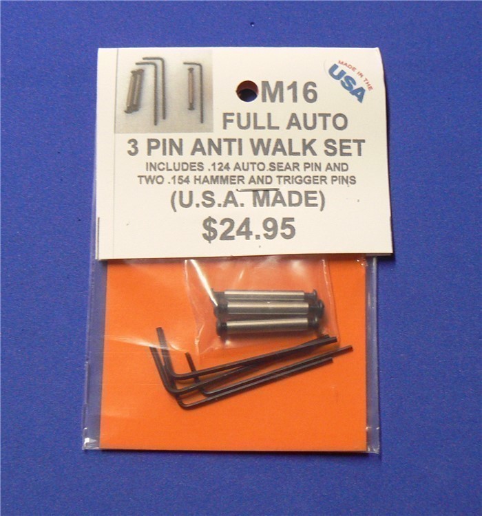 M16 3 PIN ANTI WALK SET (WITH .124 auto sear pin and two .154 hammer-img-6