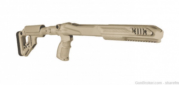 Fab Defense 10/22 Stock Ruger Conversion Kit With Folding Stock - Tan-img-0