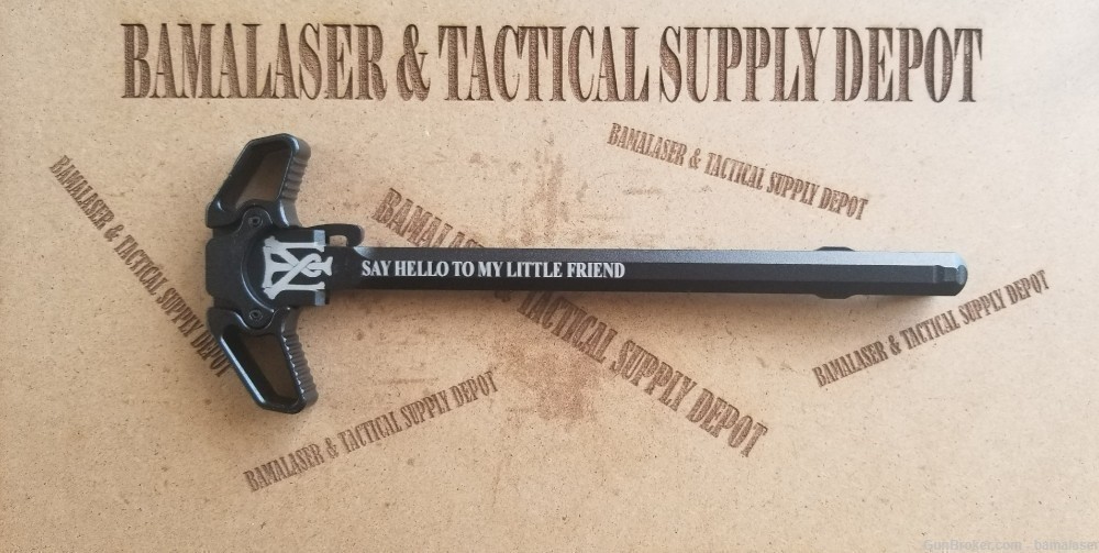 SAY HELLO TO MY LITTLE FRIEND AR15 DUAL AMBIDEXTROUS CHARGING HANDLE-img-0