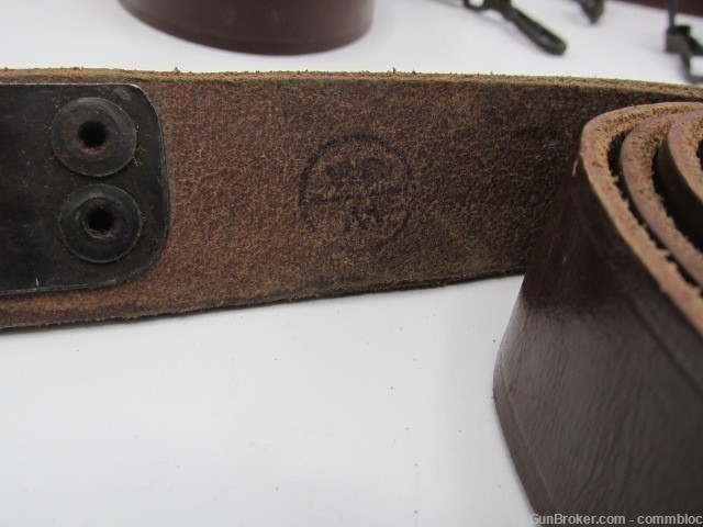 UNISSUED CONDITION MILITARY LEATHER SLING FOR AK AK47 AKM RPK SKS PSL ETC.-img-1