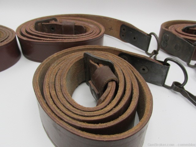UNISSUED CONDITION MILITARY LEATHER SLING FOR AK AK47 AKM RPK SKS PSL ETC.-img-3