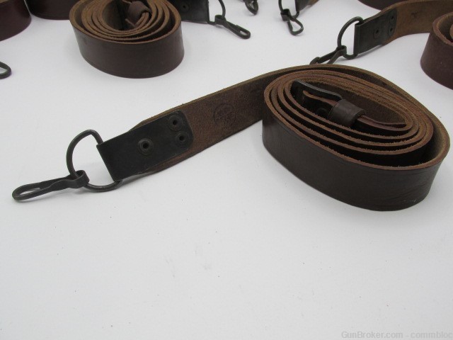 UNISSUED CONDITION MILITARY LEATHER SLING FOR AK AK47 AKM RPK SKS PSL ETC.-img-0