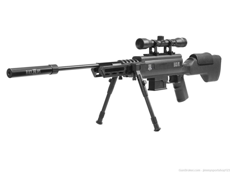 Black Ops Sniper Air Pellet Rifle .22 Cal 1000 FPS Scope Bipod Hunting Bund-img-0