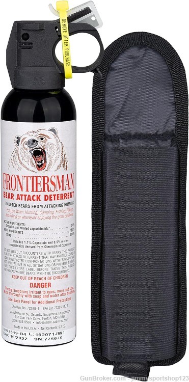 SABRE Frontiersman 9.2 fl oz. Bear Spray, Maximum Strength-img-0