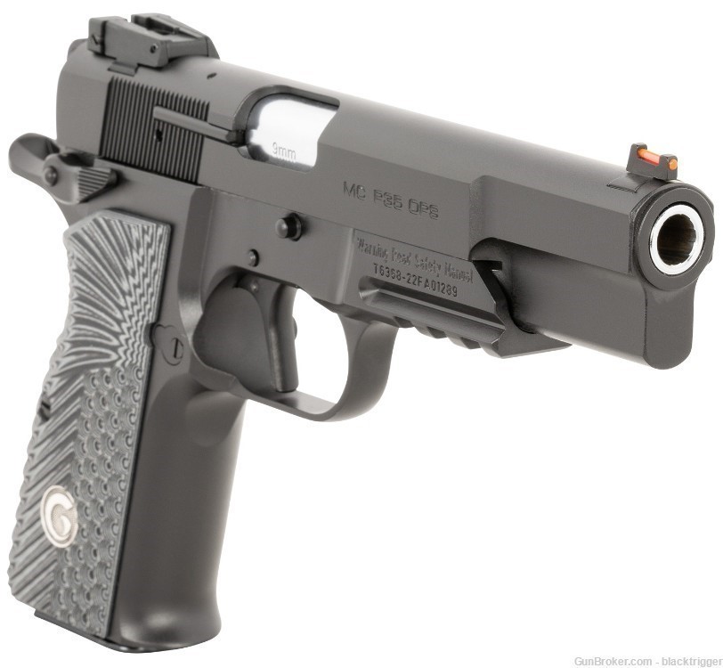Girsan 390470 MCP35 OPS 9mm 4.9" 15+1 Black Steel with Picatinny Gray  Grip-img-2