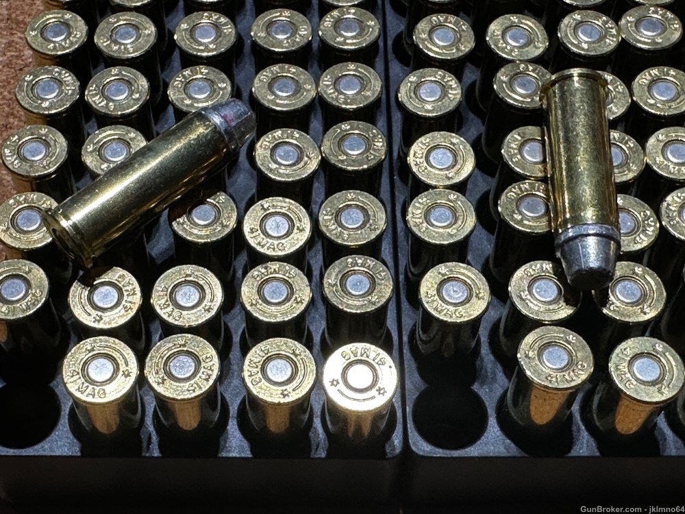 164 rounds HSM 41 Mag 41 Rem Mag 210gr SWC Cowboy Action ammo + 23 brass -img-7