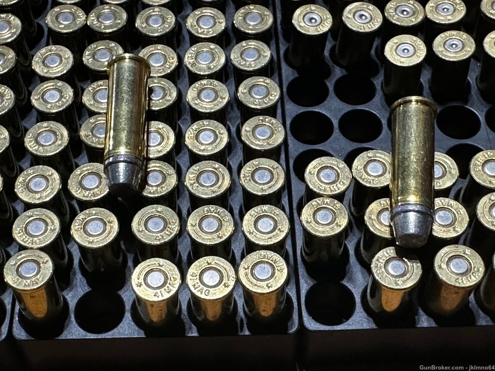 164 rounds HSM 41 Mag 41 Rem Mag 210gr SWC Cowboy Action ammo + 23 brass -img-8
