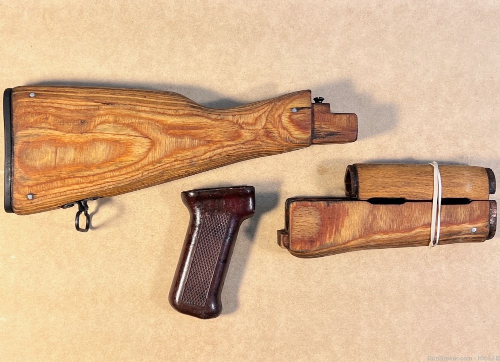 Romanian Cugir AK-47 AKM Laminated Wood Furniture Set WASR Look *Excellent*-img-8