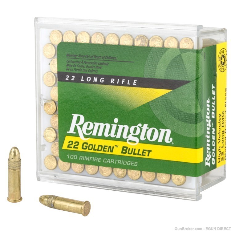 Remington High Velocity Rimfire 22 LR 40gr Round Nose - 100rd-img-0