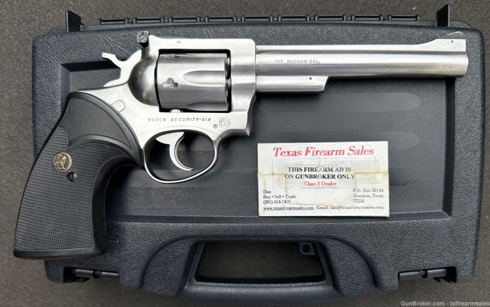 Ruger Security Six Stainless .357 Magnum, 6" Barrel, 1980-img-0