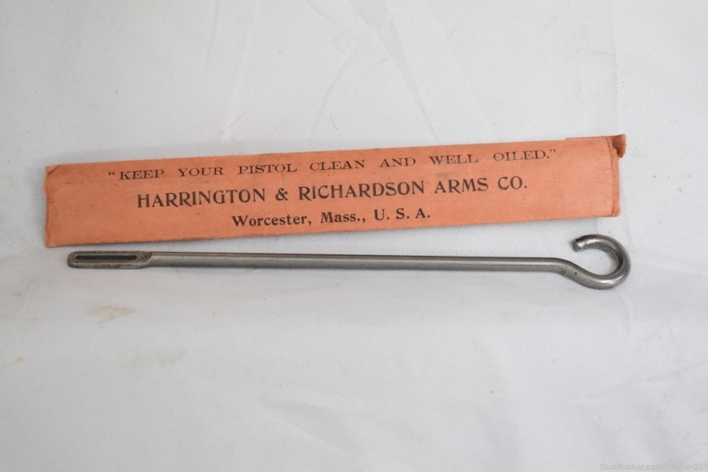 Harrington & Richardson .32 Self Loading Pistol in box with manual and rod!-img-21