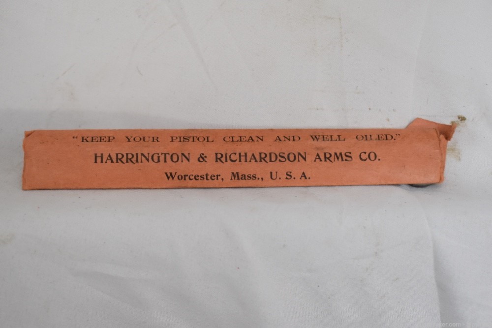 Harrington & Richardson .32 Self Loading Pistol in box with manual and rod!-img-20