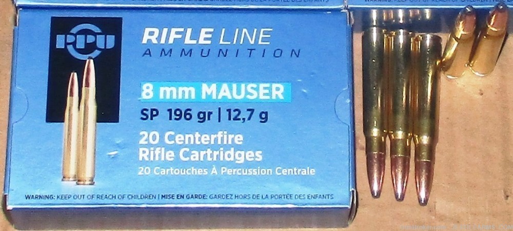 8mm Mauser Ammo 8mm Ammo Soft Point Mauser-img-0