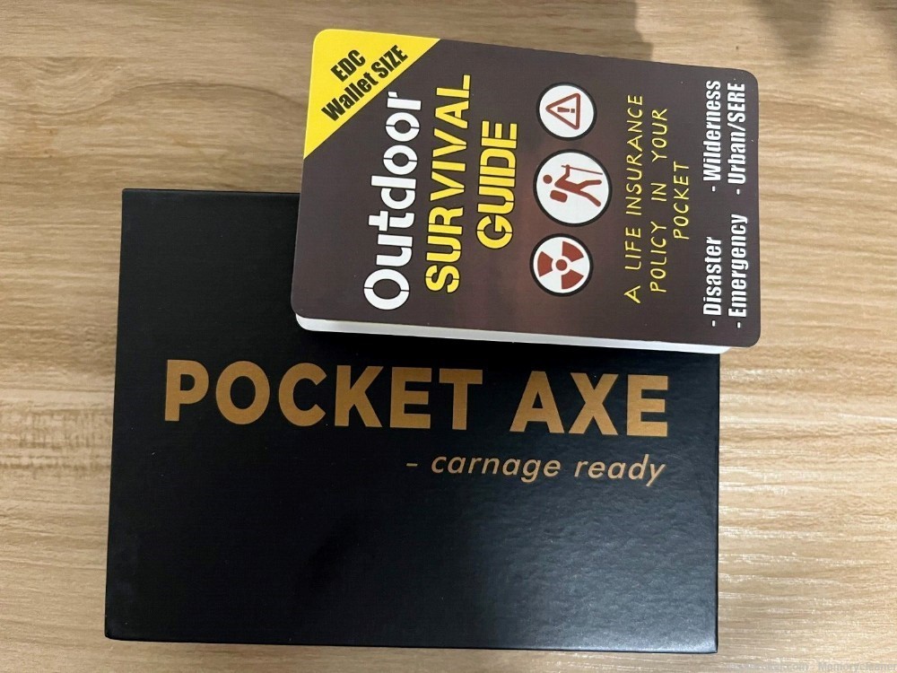 The Pocket Axe Survival Tool & Survival Guide Bundle - New-img-1