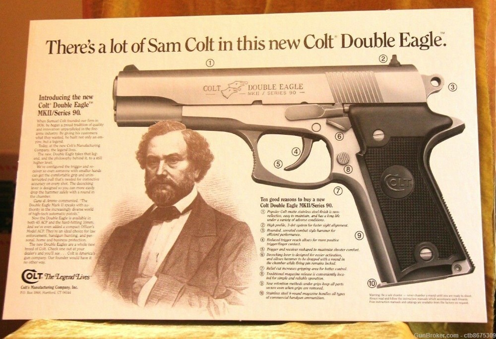 Colt Double Eagle Cardboard Counter Display-img-0
