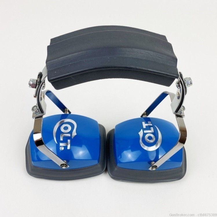 Colt Firearms Earmuffs Hearing Protection Blue with Gray Ear Pads-img-8