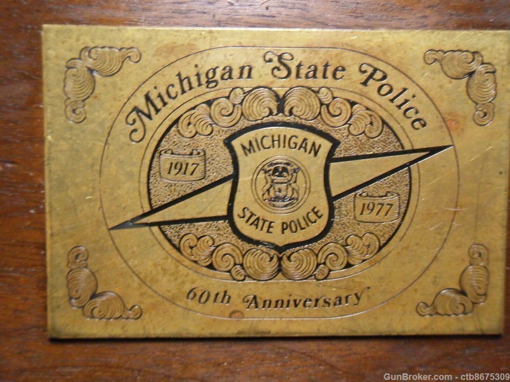 Colt 1911 Michigan State Police 60th Anniversary Wood Case-img-11
