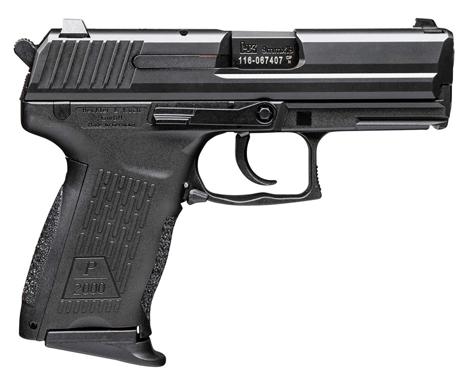 HK  P2000 V3 DA/SA 9mm Luger 3.66 10+1 (3) Black -img-0