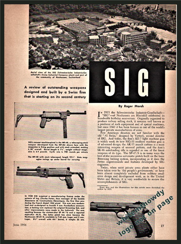 1954 SIG Rifle Fire4arms 3-pg Article-img-0