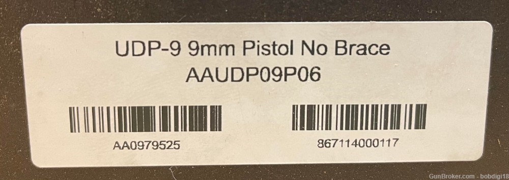 ANGSTADT UDP-9 PISTOL 9MM 6" 17RD Glock Style Magazines-img-4