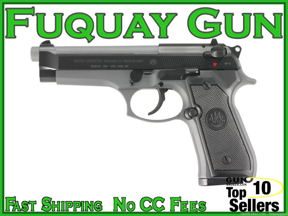 Beretta 92FS Gray 9mm 4.9" JS92F390M 92FS-92FS-img-0