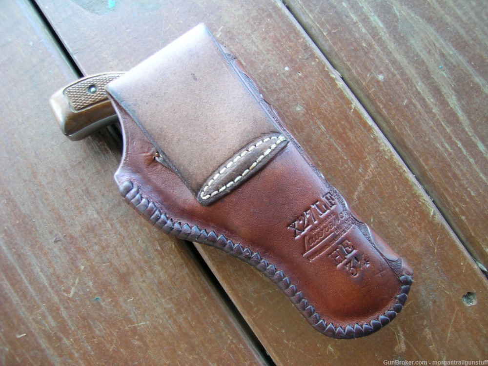 Geo Lawrence Tooled Leather Holster S&W I & J-Frame 3-1/4" LH Still New-img-5
