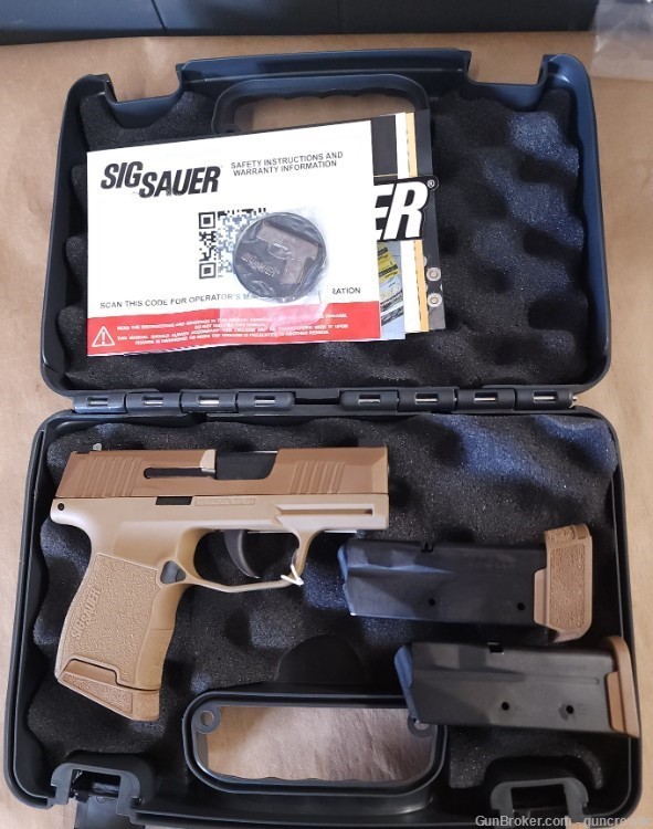 Sig Sauer P365 NRA Coyote 9mm 365-9-COYXR3-NRA19 CCW EDC 3 Mags Layaway-img-1