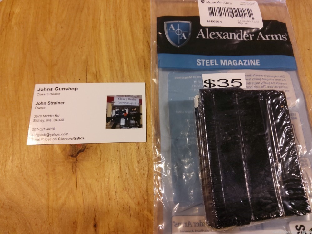 AR15 6.5 Grendel Caliber, 4 Round Magazine,  NEW in Package -img-0