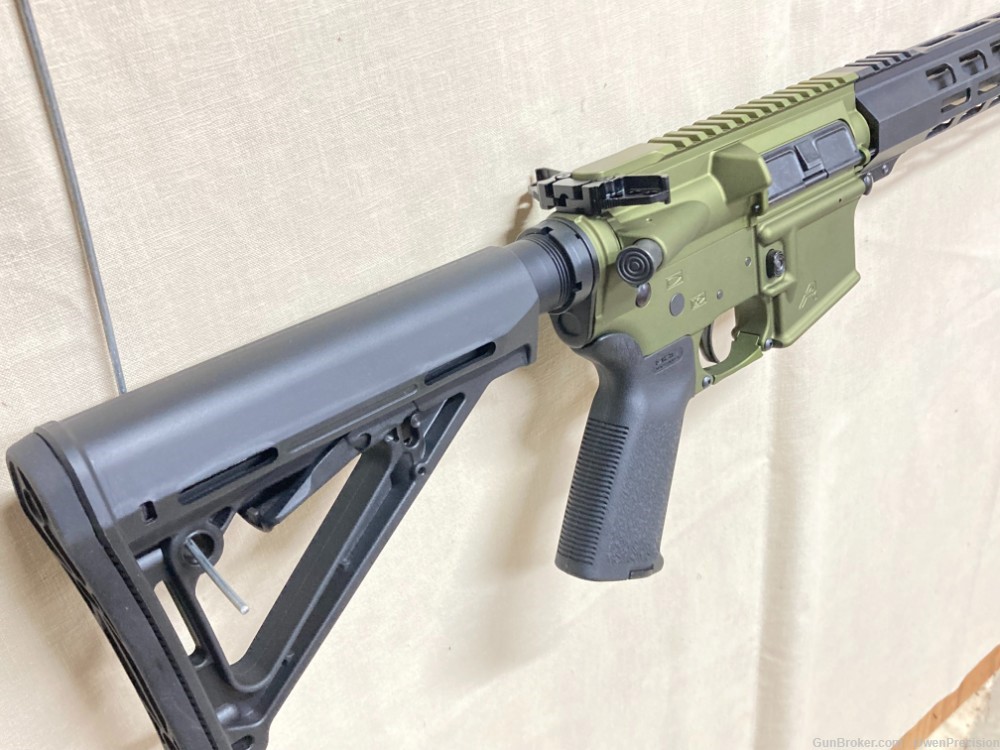 AR-15 Custom Aero Precision X15 OD Green 5.56/.223 MLOK 16" trigger job-img-4