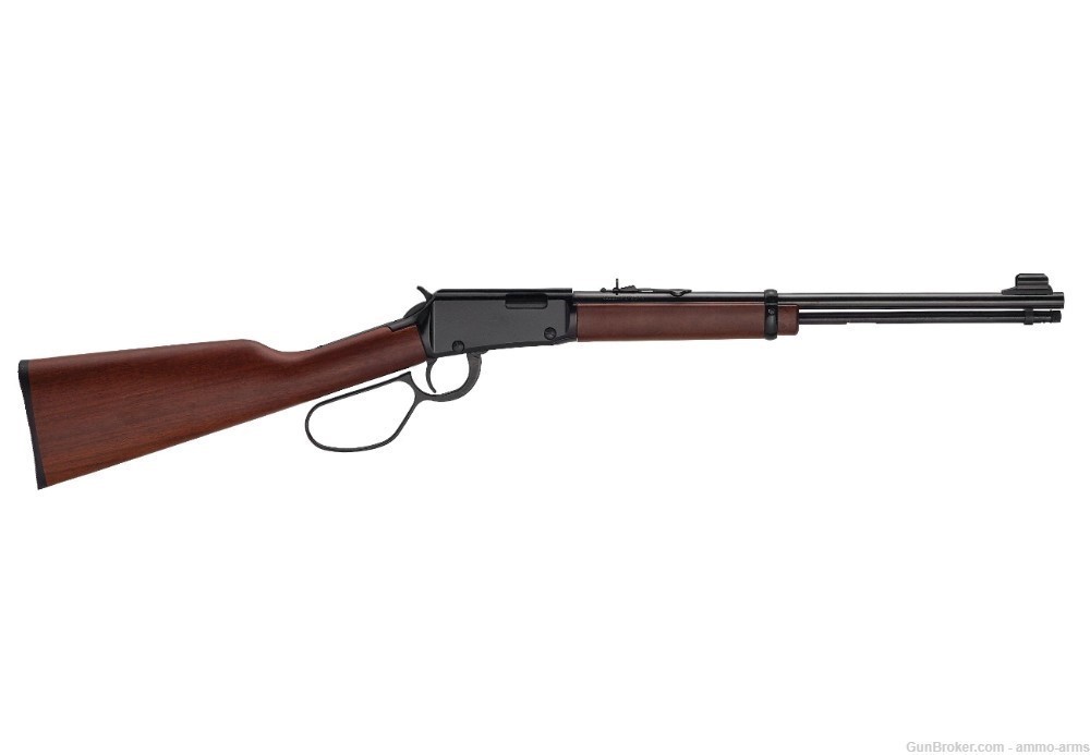 Henry Lever-Action .22 S/L/LR Large Loop 18.5" 15 Rds Walnut H001LL-img-1