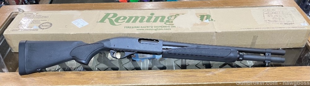 Remington 870 20 ga Defense Shotgun. 18 inch Barrel w/ +2 Mag Extenstion-img-0